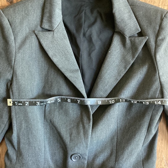Express Charcoal Flared Suit - Picture 7 of 13